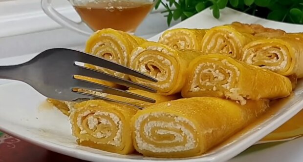 Млинці з гарбузом