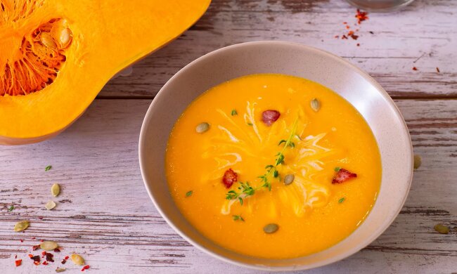 Тыквенный суп. Фото: YouTube