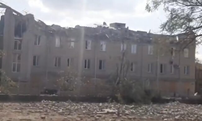 Результаты бомбежки оккупантов: скрин с видео