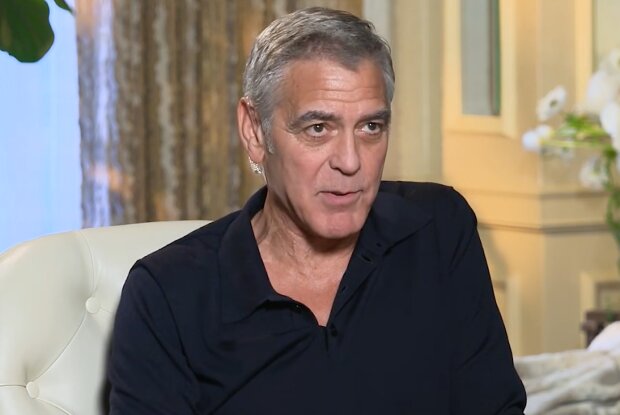 Джордж Клуні, кадр з інтерв'ю