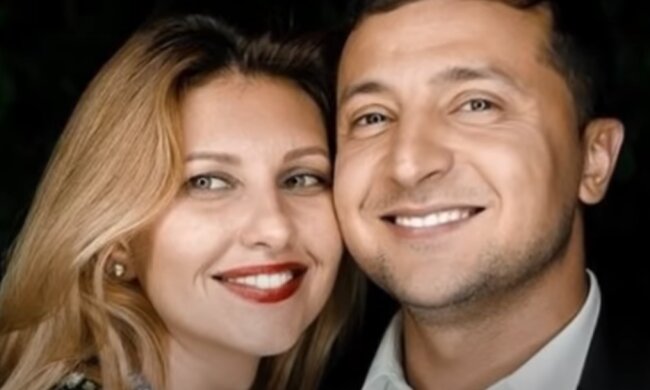 Володимир і Олена Зеленські. Фото: скріншот YouTubе