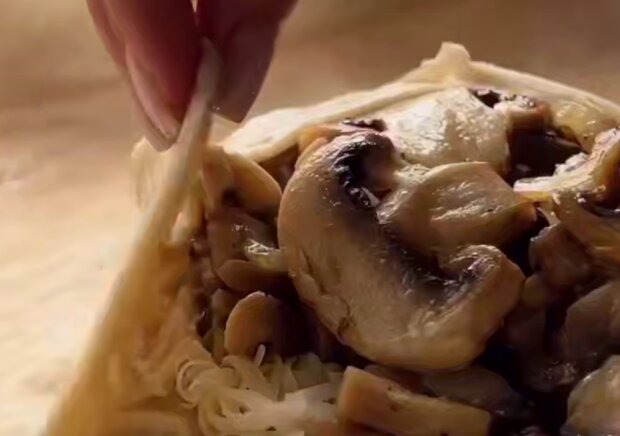 Грибний пиріг, кадр з відео