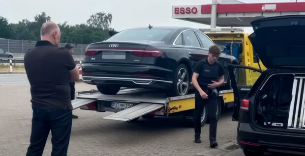 Конфискация авто в Германии: скрин с видео