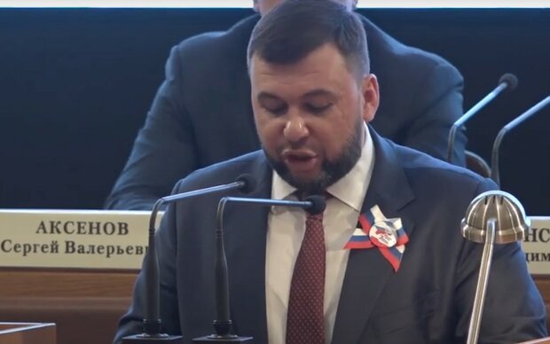 Главарь "ДНР" Денис Пушилин. Фото: скриншот YouTube-видео