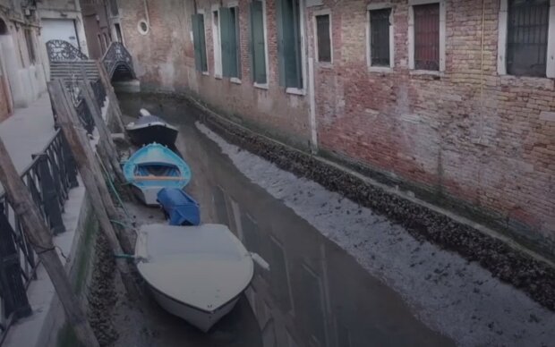 Рекордные отливы в Венеции. Фото: скриншот Youtube-видео