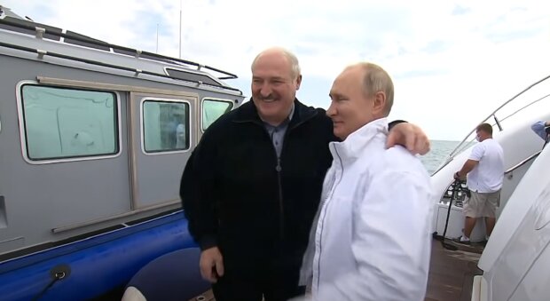 Лукашенко и Путин. Скриншот с видео на Youtube