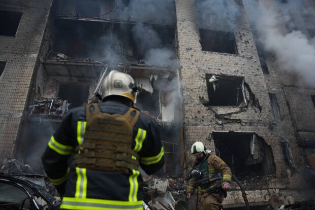 Ракетный удар по Киеву. Фото: t.me/dsns_telegram