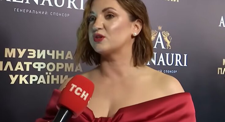 Оля Цибульська, кадр з інтерв'ю