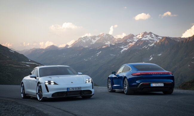 Porsche Taycan и Tesla