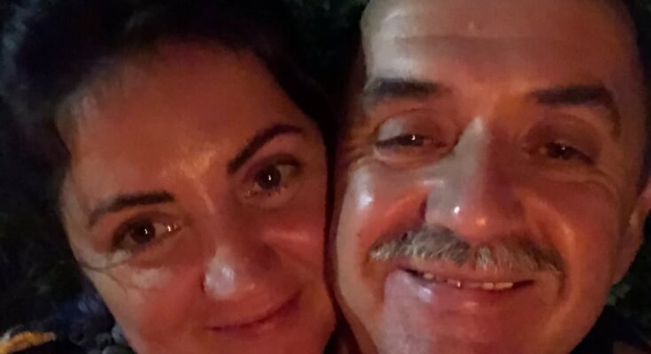 Оля Цибульська з батьком, фото із соцмереж