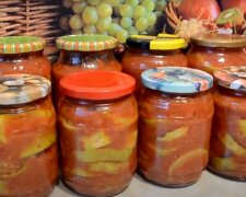 Кабачки в томатах на зиму