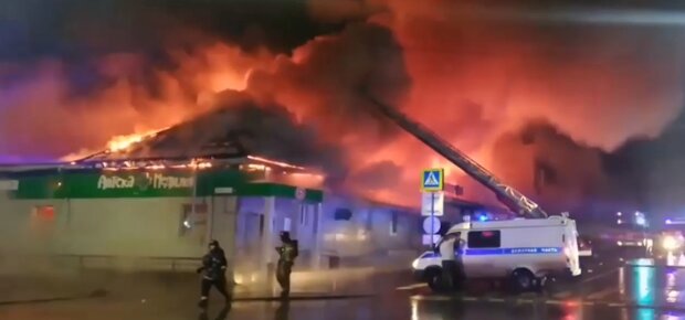 Пожар в Костроме. Фото: YouTube