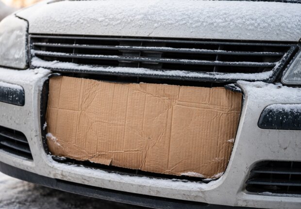 Картонка на радіаторі авто, зображення: .hyser.com.ua