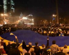 Митинг в Украине, фото: скриншот