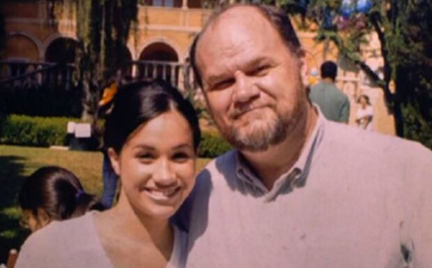 Меган Маркл с отцом, фото из архива