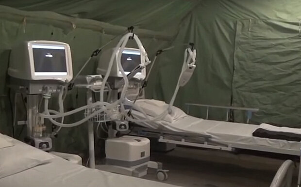 Мобильный госпиталь. Фото: скриншот YouTube-видео.
