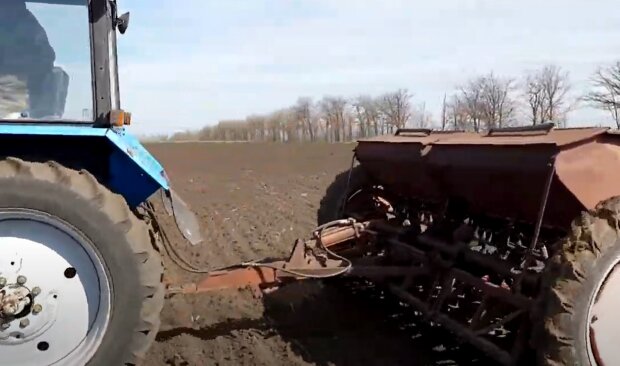 Один трактор і артилерія: як цього року українці сіють городи. Відео