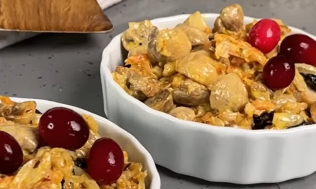 Салат "Лісник", кадр з відео