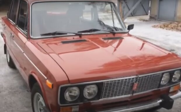 Вишневый ВАЗ-2106. Фото: скриншот YouTube-видео