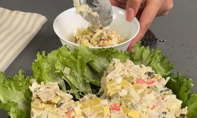 Салат "Столичний", кадр з відео