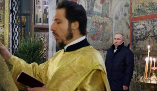 Готується до останніх своїх днів: Путін наодинці прийшов до церкви на Різдво