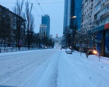 Снег в Киеве.