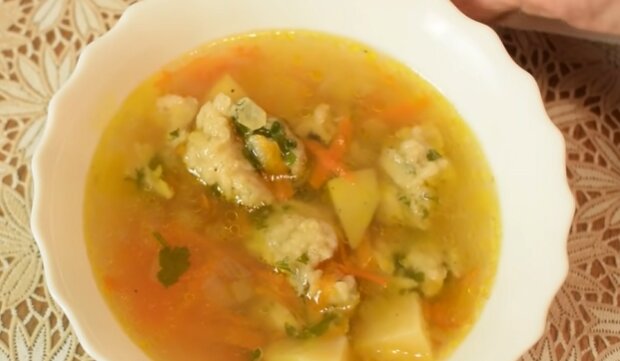 Так делали наши бабушки: рецепт сытного супа с галушками. Старинный рецепт