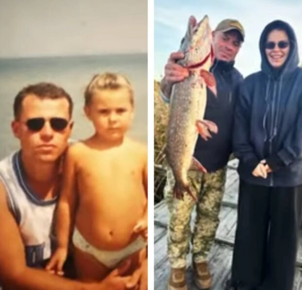 Александра Зарицкая с отцом, фото из архива певицы