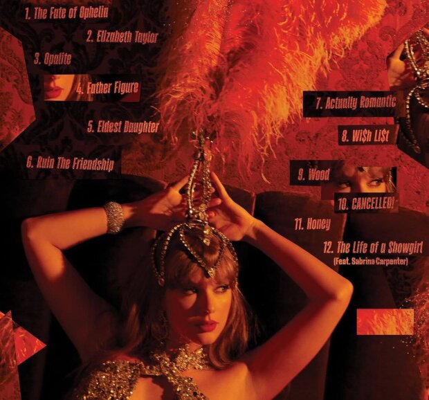 Песни из нового альбома Тейлор Свифт "The Life of A Showgirl"