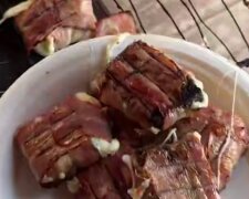 Закуска на мангалі з бородинським хлібом, кадр з відео