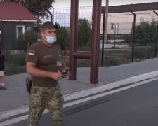 КПП на кордоні з Кримом. Фото: скріншот YouTube-відео.