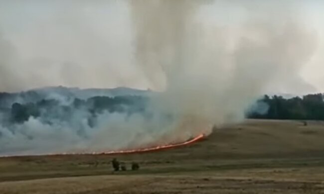Огненный смерч в Башкирии. Фото: скриншот YouTube