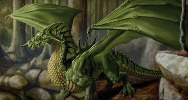 Зелений дракон: скрін з відео