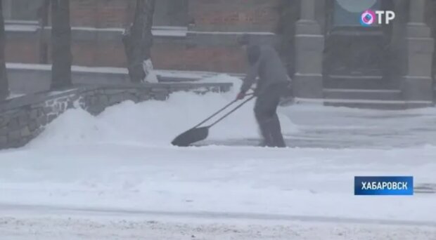 Сніг в Хабаровську