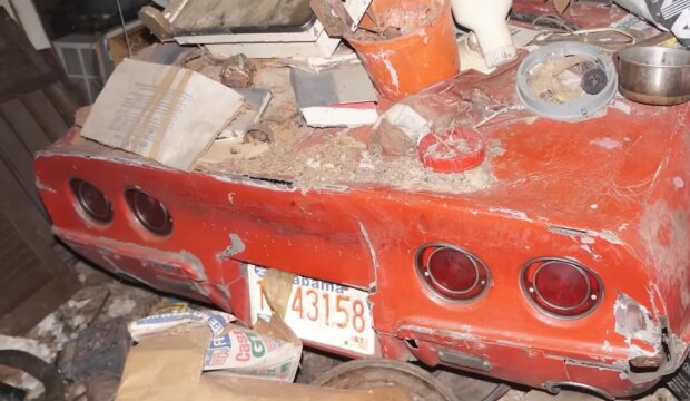 У покинутому сараї знайшли легендарний Chevrolet Corvette. Його там ховали 40 років. Фото
