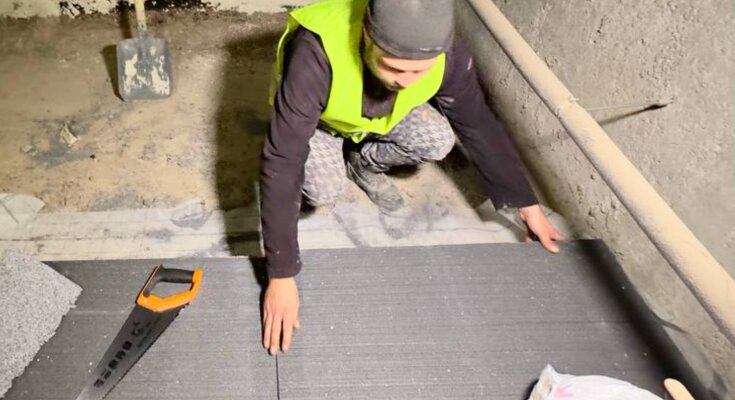 Утеплення підвалу, кадр з відео