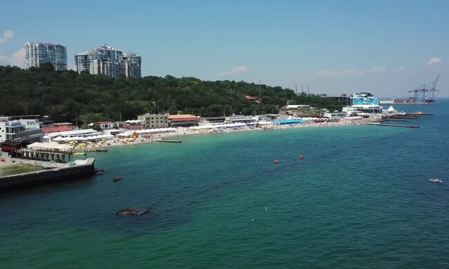 Грязь и водоросли: украинка показала видео с одесских пляжей. Купаться только в рубашке
