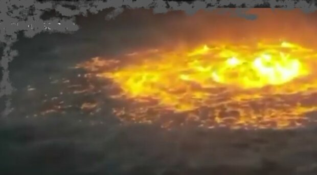 Пожар в Мексиканском заливе, фото: youtube.com