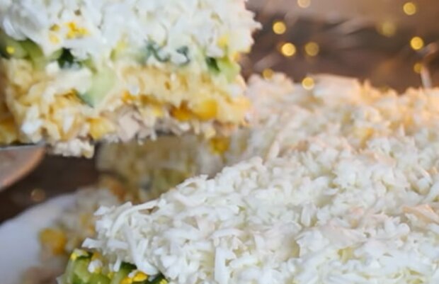 Салат "Сніжок", кадр з відео