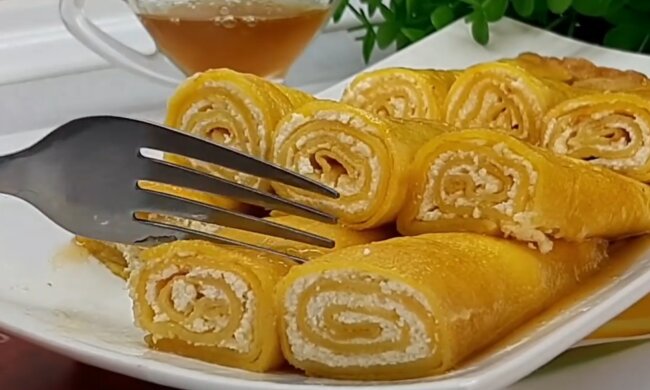 Блинчики с тыквой