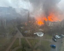 Руководство МВД не выжило: под Киевом на жилой массив упал вертолет, прямо рядом с детским садиком. Несколько дворов в огне. Что известно