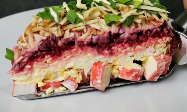 Салат "Зимовий Карнавал", кадр з відео