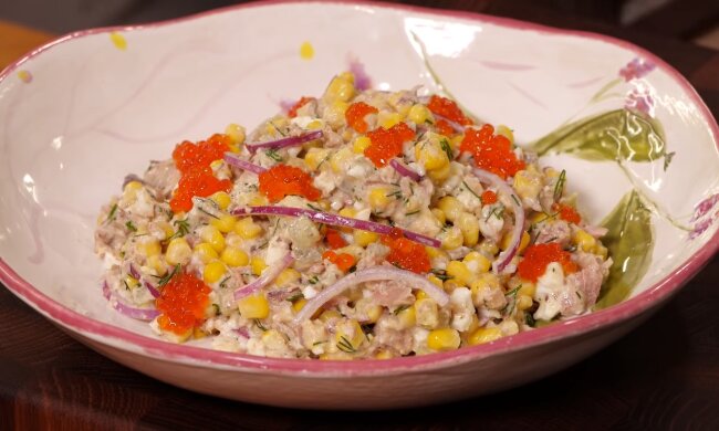 Салат. Фото: скриншот YouTube-видео