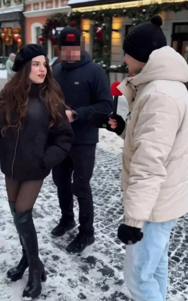 Кристина Соловой с любимым мужчиной, кадр с видео