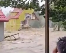 Повінь у Польщі, кадр з відео