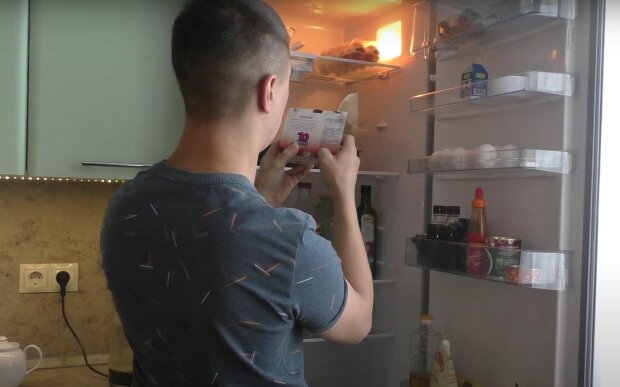 Продукты в холодильнике. Фото: скриншот YouTube-видео