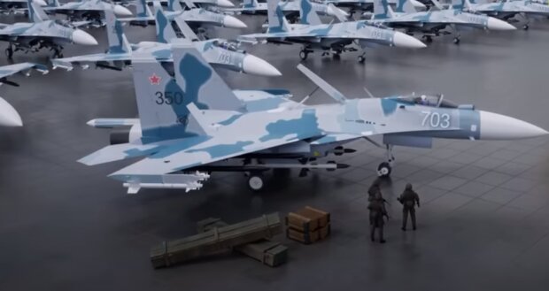 Літак РФ: скрін з відео