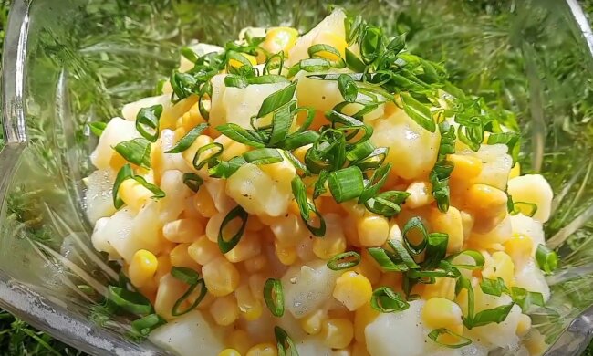 Картопля з кукурудзою