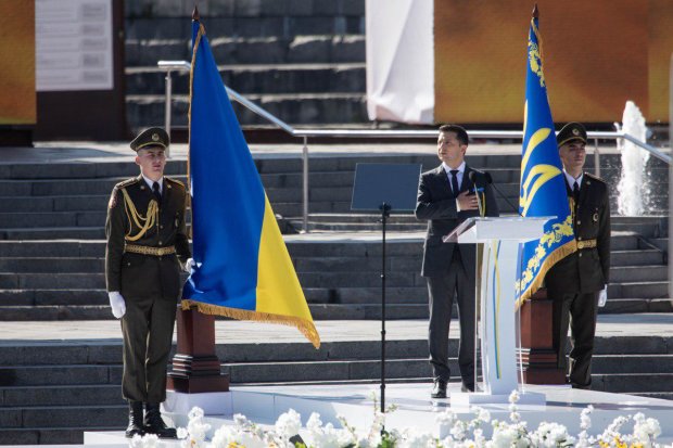 Владимир Зеленский на параде в День независимости Украины