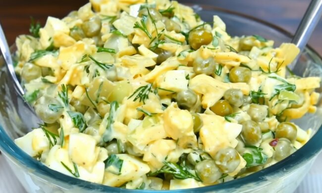 Салат за 5 хвилин, кадр з відео